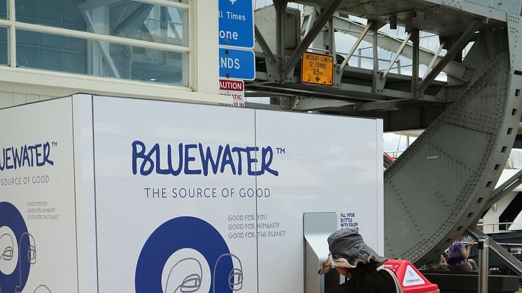 Visitors to the Volvo Ocean Race Village in Auckland are getting to taste taste water as pure as nature intended thanks to Bluewater as well as slash the need for single use plastic bottles