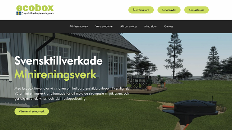 Skandinavisk Ecotech SEAB lanserar ny webbplats för att stärka kundupplevelse