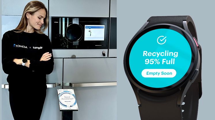 Premiär! TOMRA är nu integrerat med Turnpikes system och Samsungs smartwatches.