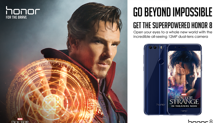 Global Smartphone Brand Honor Teams with Marvel Studios’ Doctor Strange to Bring "Bravery" to the Screens