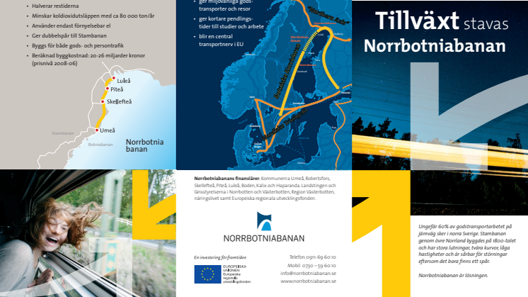 Tillväxt stavas Norrbotniabanan - Informationsfolder