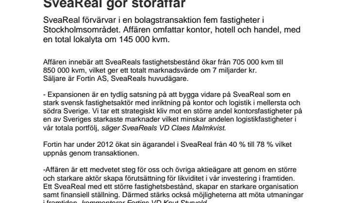 SveaReal gör storaffär