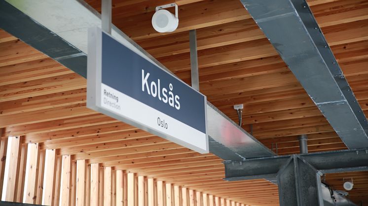 Kolsåsbanen er ferdigstilt og åpnet for trafikk helt til Kolsås