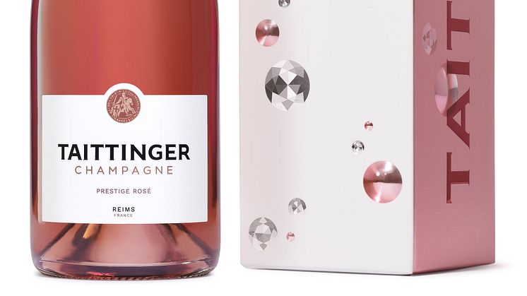 Taittinger Prestige Rosé med presentförpackning