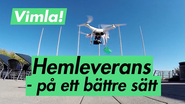 Världens första SIM-kortsleverans med en drone!