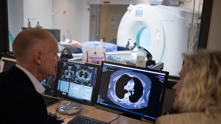 I studien har det lilla organet thymus undersökts med datortomografi vid Centrum för medicinsk bildvetenskap och visualisering, CMIV, i Linköping. Foto: Charlotte Perhammar/LiU