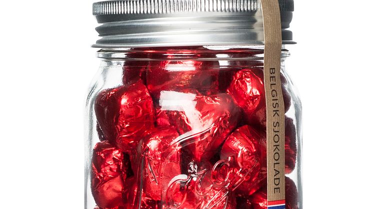Søte hjerter fra Norgesglasset: Belgisk sjokolade med nougatfyll