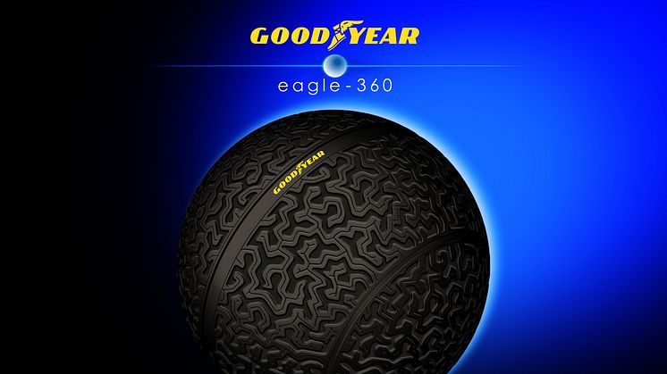 Goodyear presenterer Eagle-360, et visjonært dekkonsept for fremtidens autonome biler. 