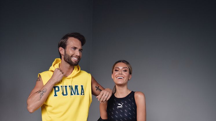 Bianca Ingrosso och Erik Forsgren för Puma exklusivt hos Stadium