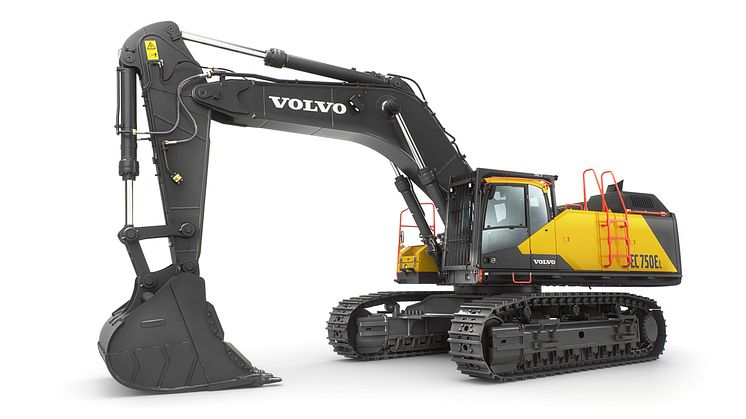 75-tonsmaskinen Volvo EC750E optimerar produktivitet och lönsamhet