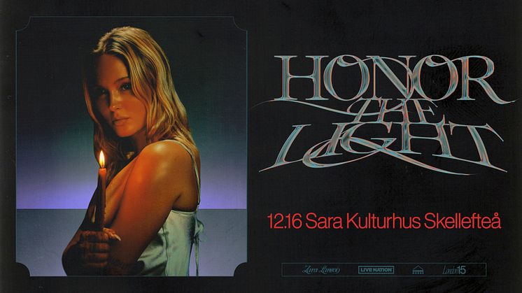Zara Larsson återvänder till Sara kulturhus i december med sin intima konsert "Honor The Light".