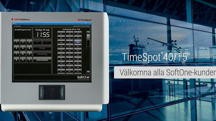 SoftOne inleder samarbete med TimeTerminal