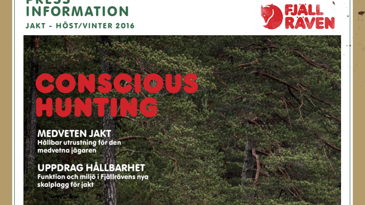 Conscious Hunting - Fjällräven Höst Vinter 2016