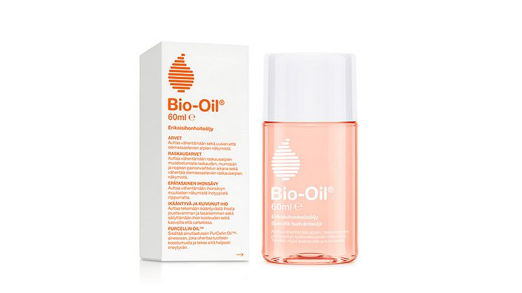 Bio-Oil hellii ihoa raskausaikana ja minimoi raskausarpien näkymisen