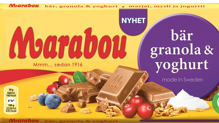 Marabou inspireras av klassiska ingredienser och lanserar en ny chokladkaka!