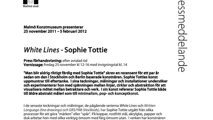 White Lines - Sophie Tottie