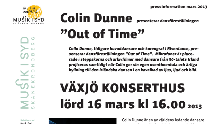 COLIN DUNNE – OUT OF TIME