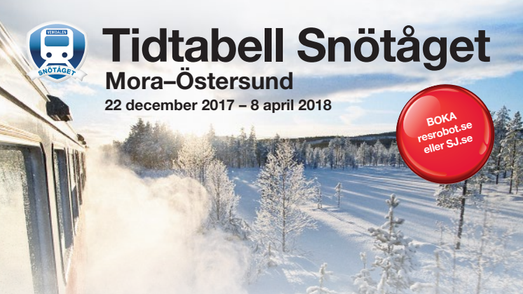 Tidtabell Snötåget 2017/2018