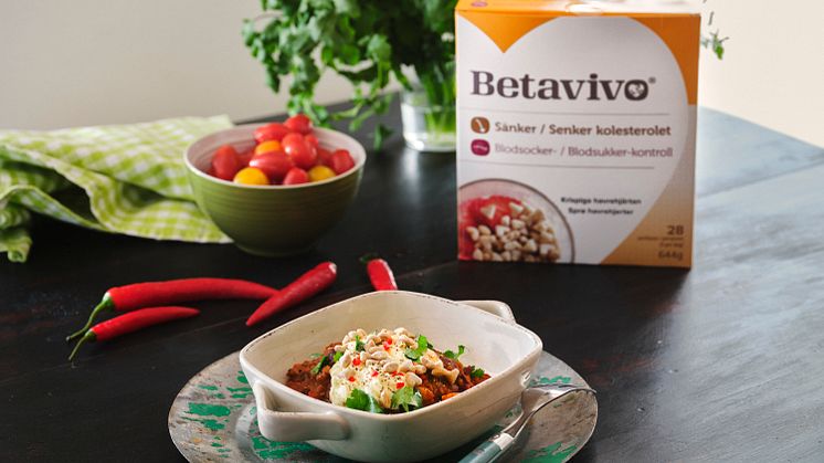 Betavivo, Chili con carne med vispad smetana, av Alexandra Zazzi