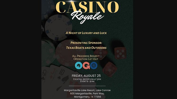 "A Night of Luxury and Luck" Casino Night to Benefit Operation Get Out