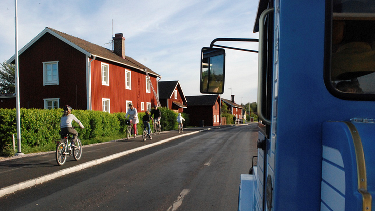 Gång- och cykelväg i Heden. Foto: Leksands kommun