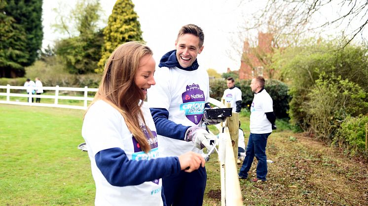 England cricketers Danni Wyatt & Chris Woakes take part in NatWest CricketForce 