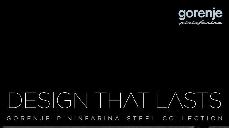 Gorenje Pininfarina Steel brochure - engelsk version