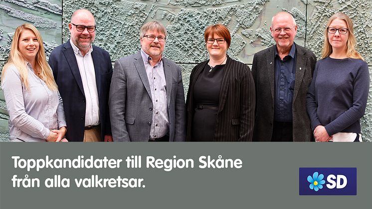 SD:s regionvalsedlar fastställda