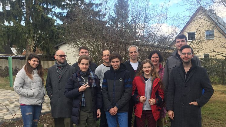 Gemeinsam mit den Initiatoren des Projekts „Jugend trainiert für Geschichte“ entwickelten engagierte Jugendliche ein Podcastformat über die Stadt Wildau (Foto: Frank Seeliger)