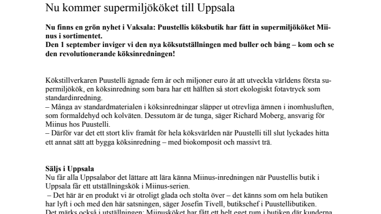 Nu kommer supermiljököket till Uppsala
