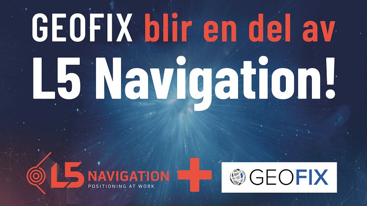 Geofix blir en del av L5 Navigation