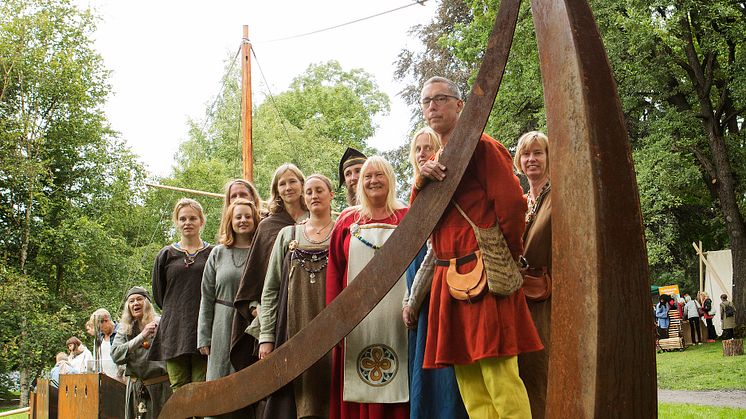 Vikinghage i Botanisk hage i Oslo