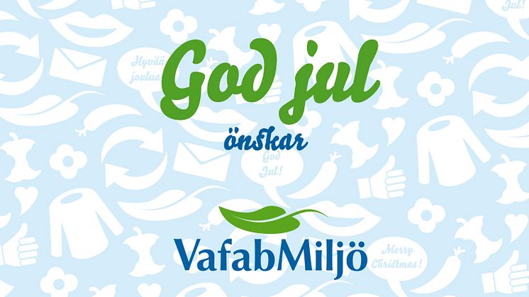 VafabMiljö önskar En Riktigt God Återvinningsjul!