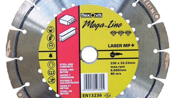 Flexovit MegaLine Laser MP+ - Klinga 230 mm