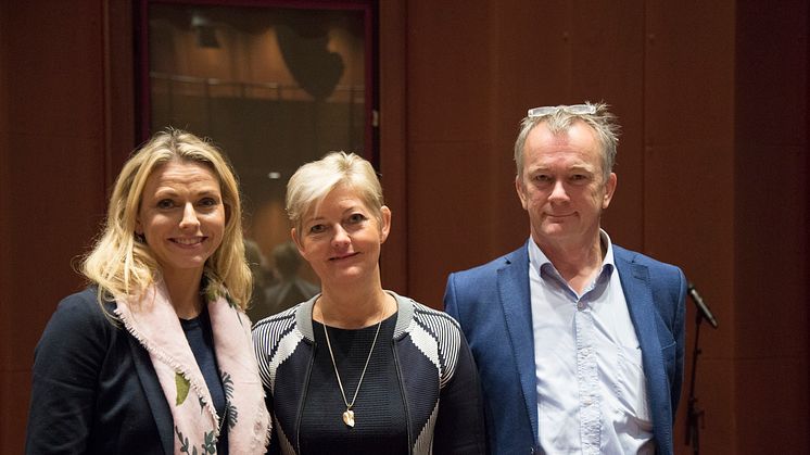 På årets tredje ManpowerGroup Forum var Marianne Hagen og Jan Ketil Arnulf som står på hver sin side av vår konsernsjef Maalfrid Brath foredragsholdere om den digitale revolusjonen. 