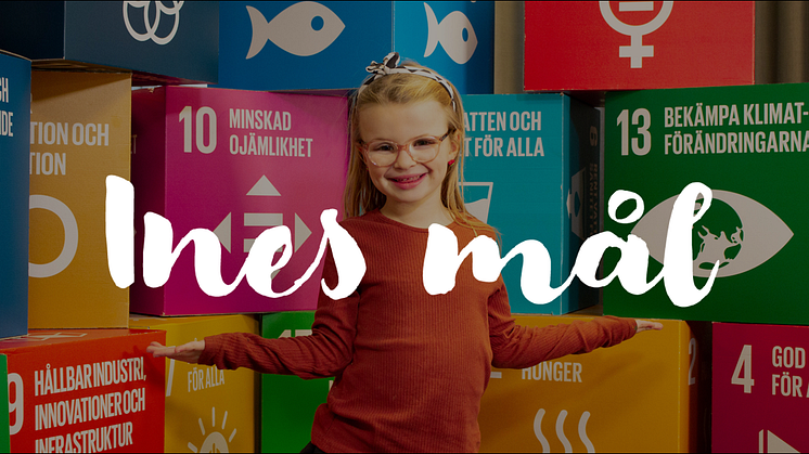 Ines mål. Så heter serien där 7-åriga Ines Stengren träffar kommunens tjänstepersoner för att ställa frågor om de 17 globala målen för hållbar utveckling. Första avsnittet släpps 1 december.