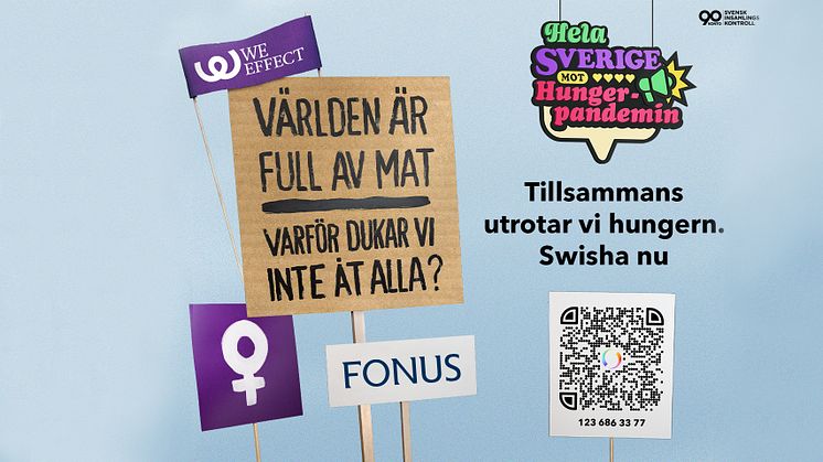 Fonuskoncernen stödjer Hela Sverige mot Hungerpandemin