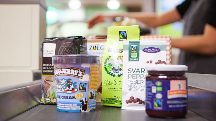 43 procent av de tillfrågade i studien tror att de kommer att öka sin konsumtion kring Fairtrade det kommande året . Foto: Fairtrade Sverige. 