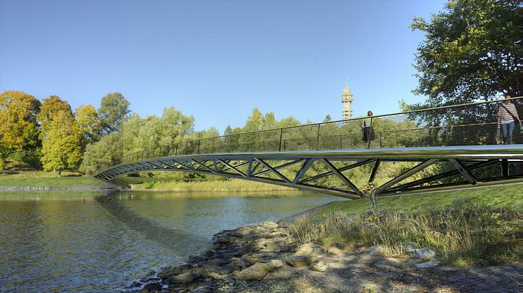 Nu tas första spadtaget för den nya bron på Djurgården