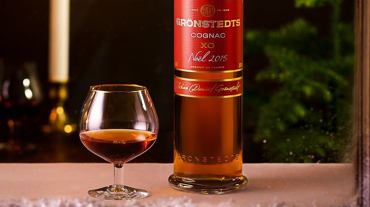 Grönstedts Noël 2015 XO firar tioårsjubileum – Årets julcognac är kryddigt intensiv med inslag av mandel, exotisk frukt och marmelad