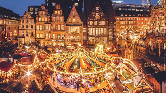 Julmarknad i Bremen. Foto: (c)  Jonas Ginter BTZ Bremer Touristik-Zentrale