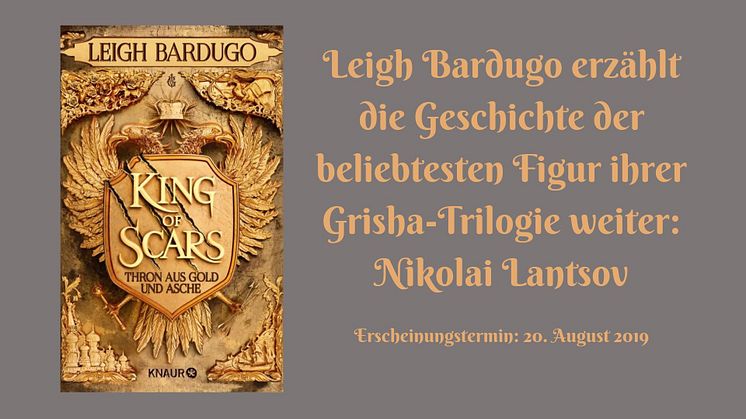 US-Autorin Leigh Bardugo präsentiert ein neues Abenteuer aus der Welt der Grisha