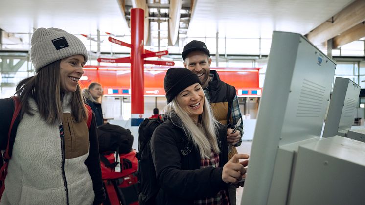 Självbetjäning vid incheckningsautomater