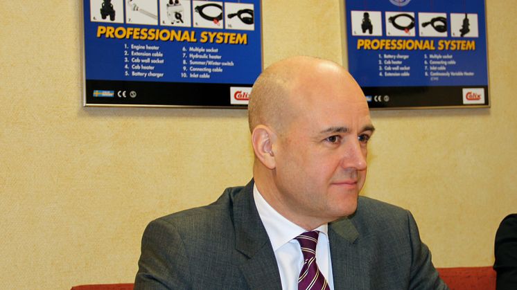 Statsminister Reinfeldt intresserad av Calix 