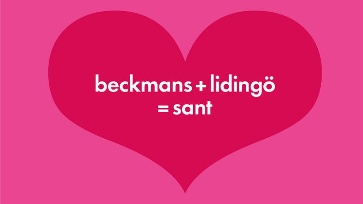 Pressinbjudan: Beckmans + Lidingö = sant