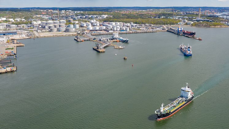 Quays 519, 520 and 521 are some of the port's busiest. They will all offer shoreside power starting 2023. Photo: Gothenburg Port Authority.