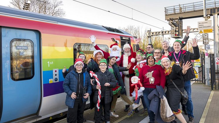 Bedford and Brighton children were entertained on the Santa train - MORE IMAGES AVAILABLE TO DOWNLOAD BELOW