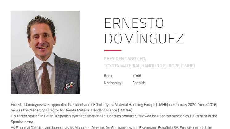 Ernesto Domínguez CV - Toyota Material Handling Europe