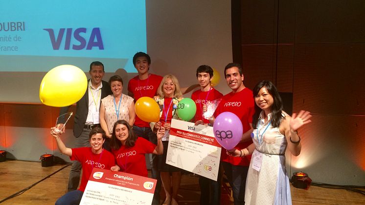App'ero, Champion Start-up EPA et gagnant du prix Commerce Connecté remis par Visa