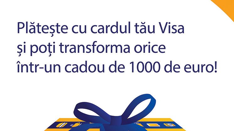 Plăţile cu cardul Visa aduc premii de 1.000 euro zilnic în perioada sărbătorilor de iarnă